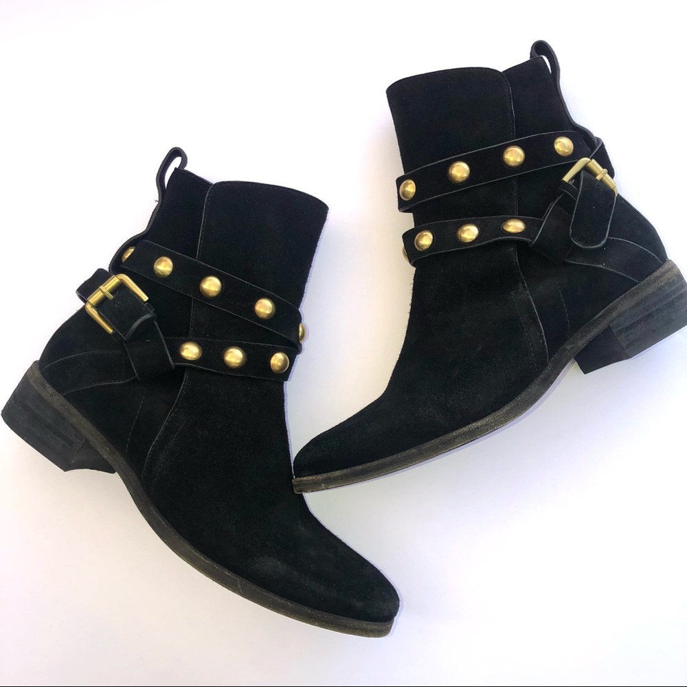 See by Chloe {Janis} Black Suede Ankle Booties